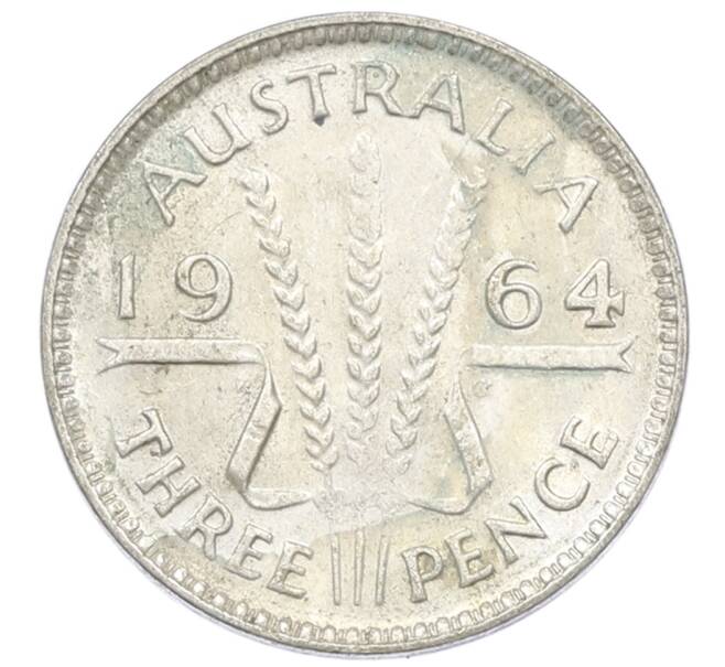 Монета 3 пенса 1964 года Австралия (Артикул: M2-81668) — Фото №1