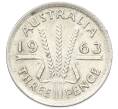 Монета 3 пенса 1963 года Австралия (Артикул: M2-81669) — Фото №1