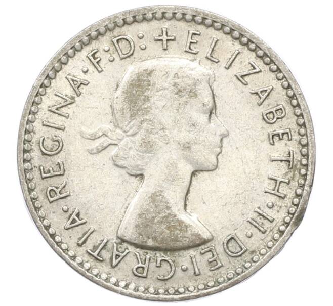 Монета 3 пенса 1957 года Австралия (Артикул: M2-81673) — Фото №2