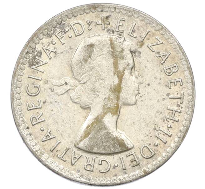 Монета 3 пенса 1957 года Австралия (Артикул: M2-81674) — Фото №2