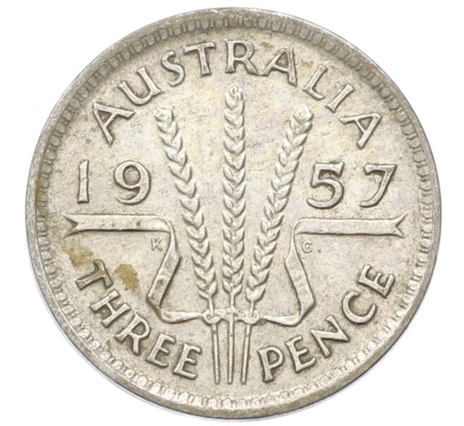 Монета 3 пенса 1957 года Австралия (Артикул: M2-81675) — Фото №1