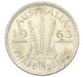 Монета 3 пенса 1963 года Австралия (Артикул: M2-81676) — Фото №1