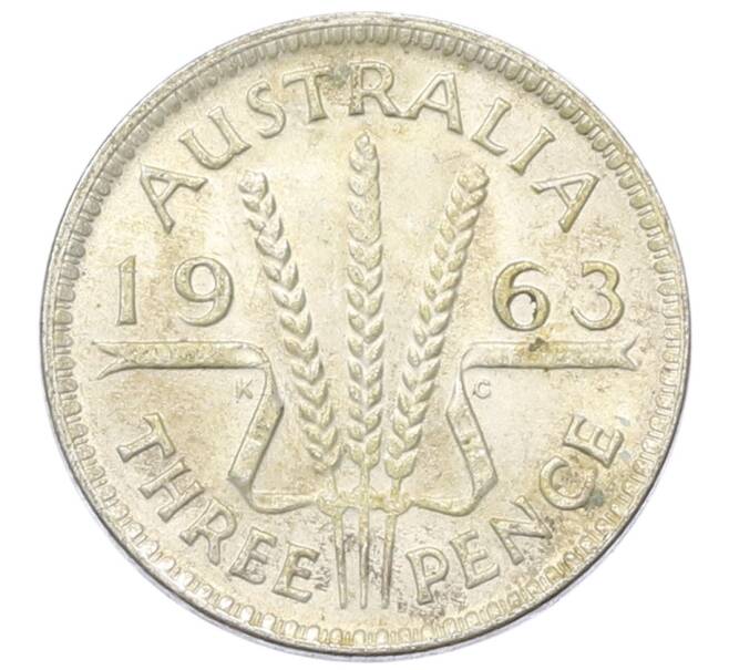 Монета 3 пенса 1963 года Австралия (Артикул: M2-81676) — Фото №1