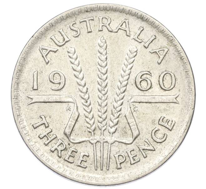 Монета 3 пенса 1960 года Австралия (Артикул: M2-81677) — Фото №1