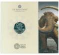 Монета 50 пенсов 2024 года Великобритания «Гиганты ледникового периода — Степной мамонт» (в буклете) (Артикул: M2-81699)
