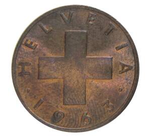 2 раппена 1963 года Швейцария — Фото №1