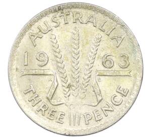 3 пенса 1963 года Австралия — Фото №1