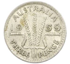 3 пенса 1959 года Австралия — Фото №1