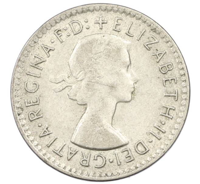Монета 3 пенса 1958 года Австралия (Артикул: M2-81703) — Фото №2