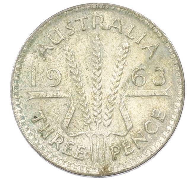 Монета 3 пенса 1963 года Австралия (Артикул: M2-81704) — Фото №1