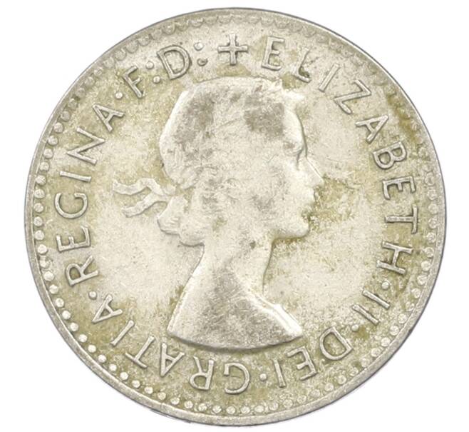 Монета 3 пенса 1956 года Австралия (Артикул: M2-81705) — Фото №2
