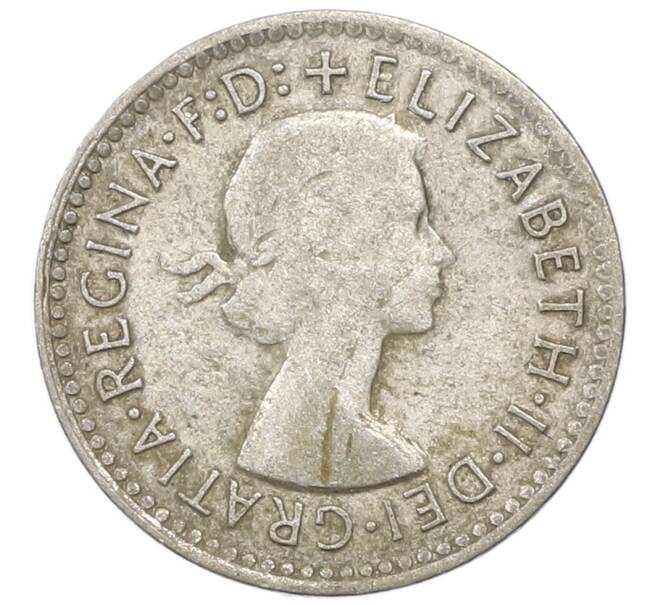 Монета 3 пенса 1956 года Австралия (Артикул: M2-81708) — Фото №2
