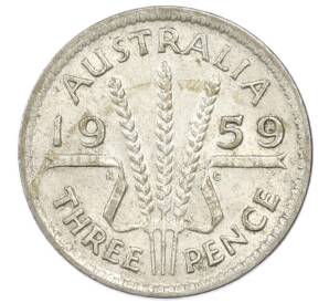 3 пенса 1959 года Австралия — Фото №1