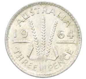 3 пенса 1964 года Австралия — Фото №1