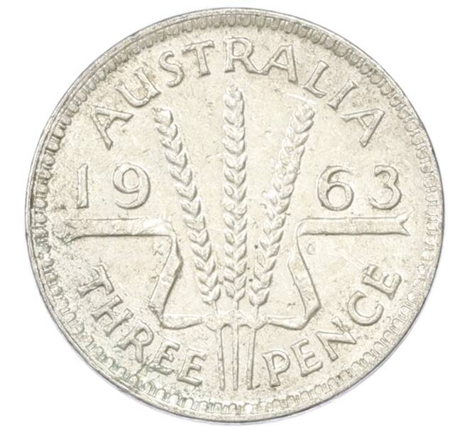 Монета 3 пенса 1963 года Австралия (Артикул: M2-81711) — Фото №1