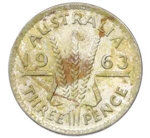3 пенса 1963 года Австралия — Фото №1
