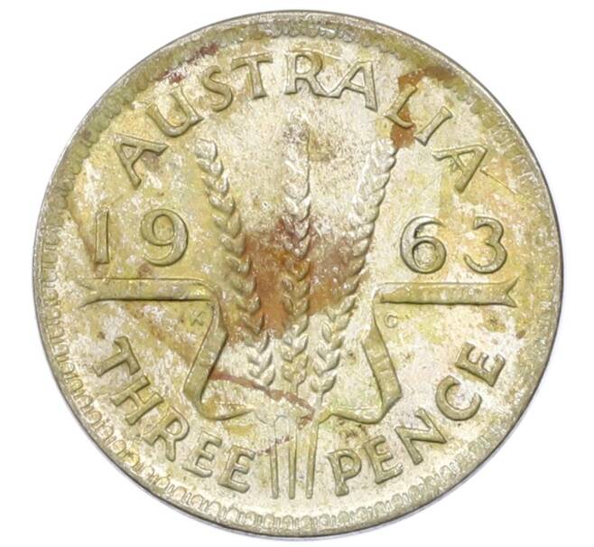 Монета 3 пенса 1963 года Австралия (Артикул: M2-81712) — Фото №1