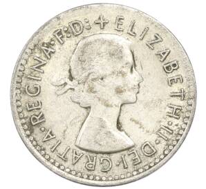 3 пенса 1957 года Австралия — Фото №2