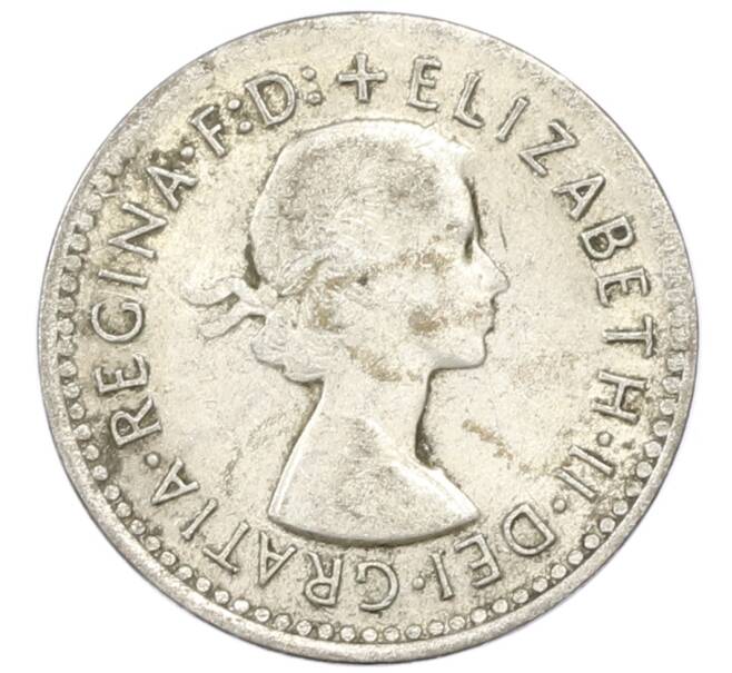 Монета 3 пенса 1957 года Австралия (Артикул: M2-81713) — Фото №2