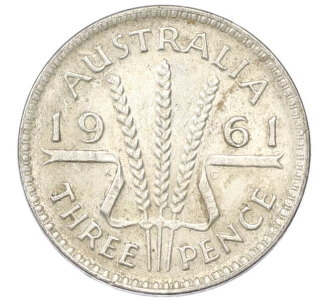 Монета 3 пенса 1961 года Австралия (Артикул: M2-81714) — Фото №1