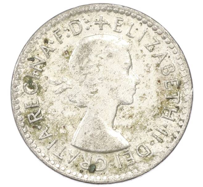 Монета 3 пенса 1955 года Австралия (Артикул: M2-81715) — Фото №2