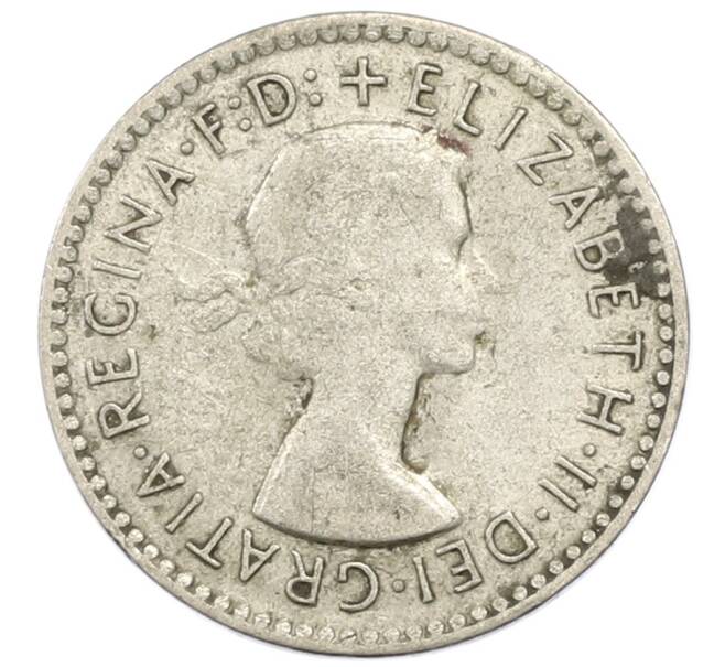 Монета 3 пенса 1957 года Австралия (Артикул: M2-81718) — Фото №2