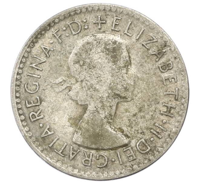 Монета 3 пенса 1957 года Австралия (Артикул: M2-81721) — Фото №2