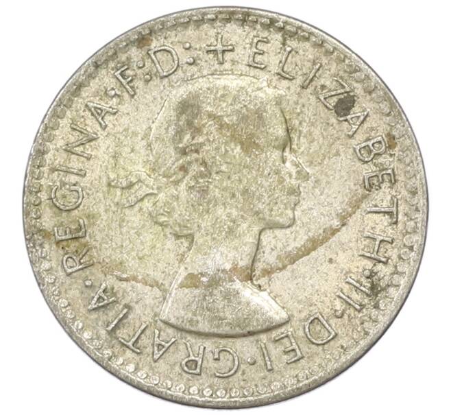 Монета 3 пенса 1959 года Австралия (Артикул: M2-81722) — Фото №2