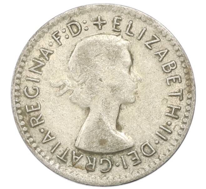 Монета 3 пенса 1956 года Австралия (Артикул: M2-81723) — Фото №2