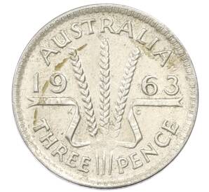 3 пенса 1963 года Австралия — Фото №1