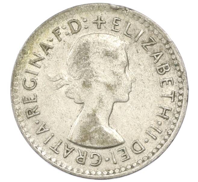 Монета 3 пенса 1956 года Австралия (Артикул: M2-81729) — Фото №2