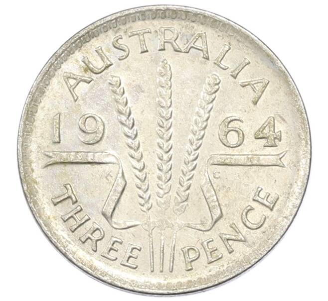 Монета 3 пенса 1964 года Австралия (Артикул: M2-81730) — Фото №1