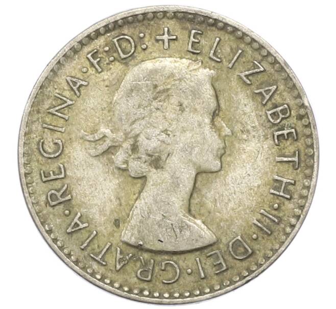 Монета 3 пенса 1956 года Австралия (Артикул: M2-81732) — Фото №2
