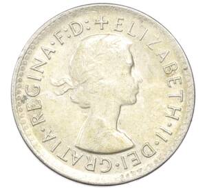 3 пенса 1960 года Австралия — Фото №2