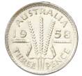 Монета 3 пенса 1958 года Австралия (Артикул: M2-81734) — Фото №1
