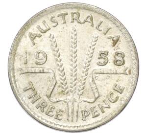 3 пенса 1958 года Австралия — Фото №1