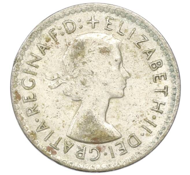 Монета 3 пенса 1958 года Австралия (Артикул: M2-81736) — Фото №2
