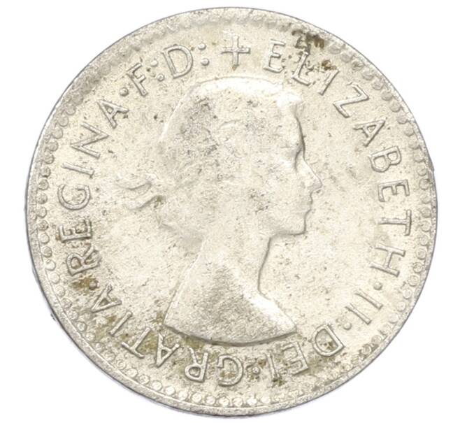 Монета 3 пенса 1959 года Австралия (Артикул: M2-81739) — Фото №2