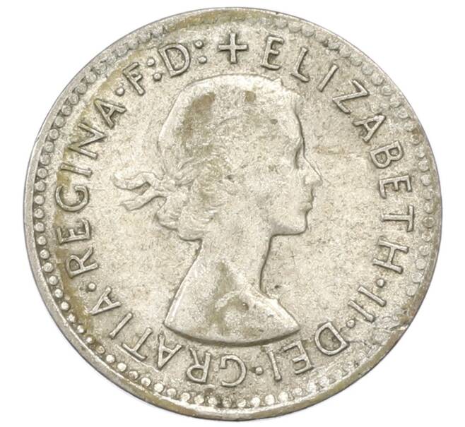 Монета 3 пенса 1956 года Австралия (Артикул: M2-81740) — Фото №2