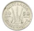 Монета 3 пенса 1958 года Австралия (Артикул: M2-81741) — Фото №1
