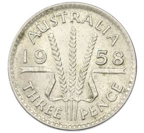 3 пенса 1958 года Австралия — Фото №1