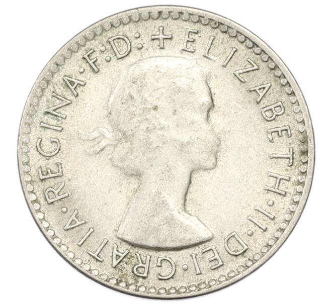Монета 3 пенса 1958 года Австралия (Артикул: M2-81741) — Фото №2