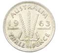 Монета 3 пенса 1963 года Австралия (Артикул: M2-81742) — Фото №1