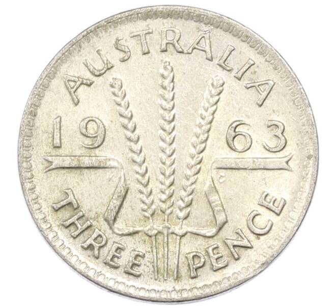 Монета 3 пенса 1963 года Австралия (Артикул: M2-81742) — Фото №1