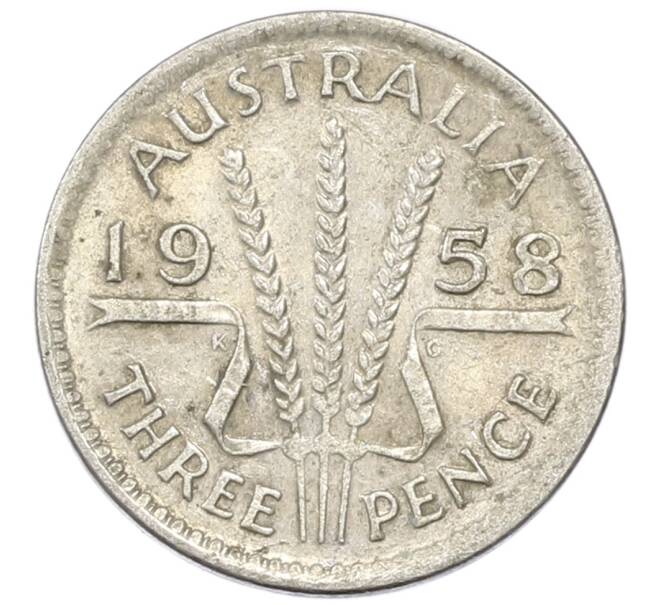 Монета 3 пенса 1958 года Австралия (Артикул: M2-81744) — Фото №1