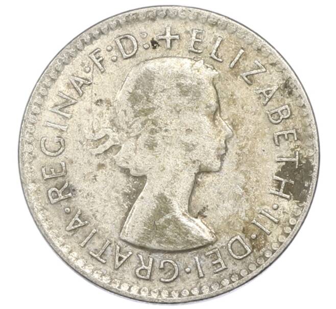 Монета 3 пенса 1958 года Австралия (Артикул: M2-81744) — Фото №2