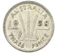 Монета 3 пенса 1958 года Австралия (Артикул: M2-81745) — Фото №1