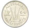 Монета 3 пенса 1964 года Австралия (Артикул: M2-81747) — Фото №1