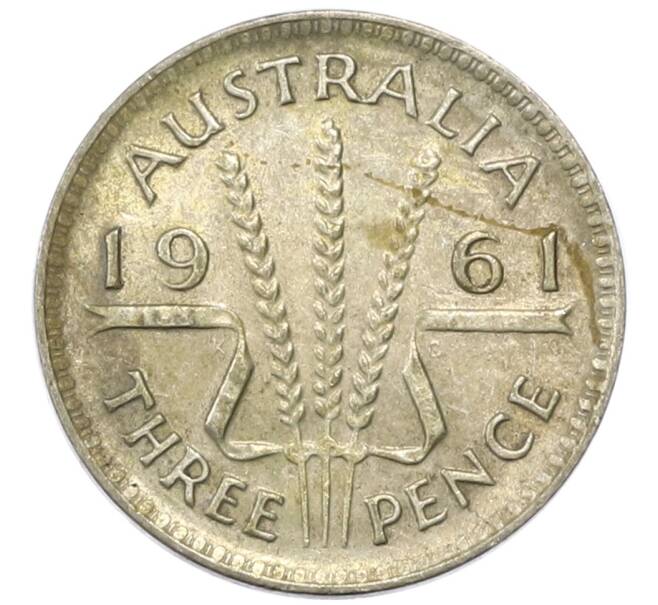 Монета 3 пенса 1961 года Австралия (Артикул: M2-81748) — Фото №1