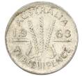 Монета 3 пенса 1963 года Австралия (Артикул: M2-81750) — Фото №1